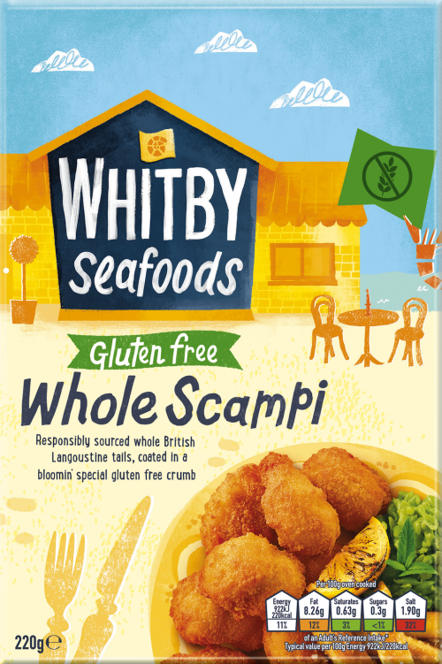 Frozen Gluten Free Wholetail Scampi, 220g